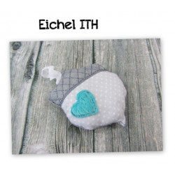 ITH Stickdatei - Figur Anhänger Eichel Nuss